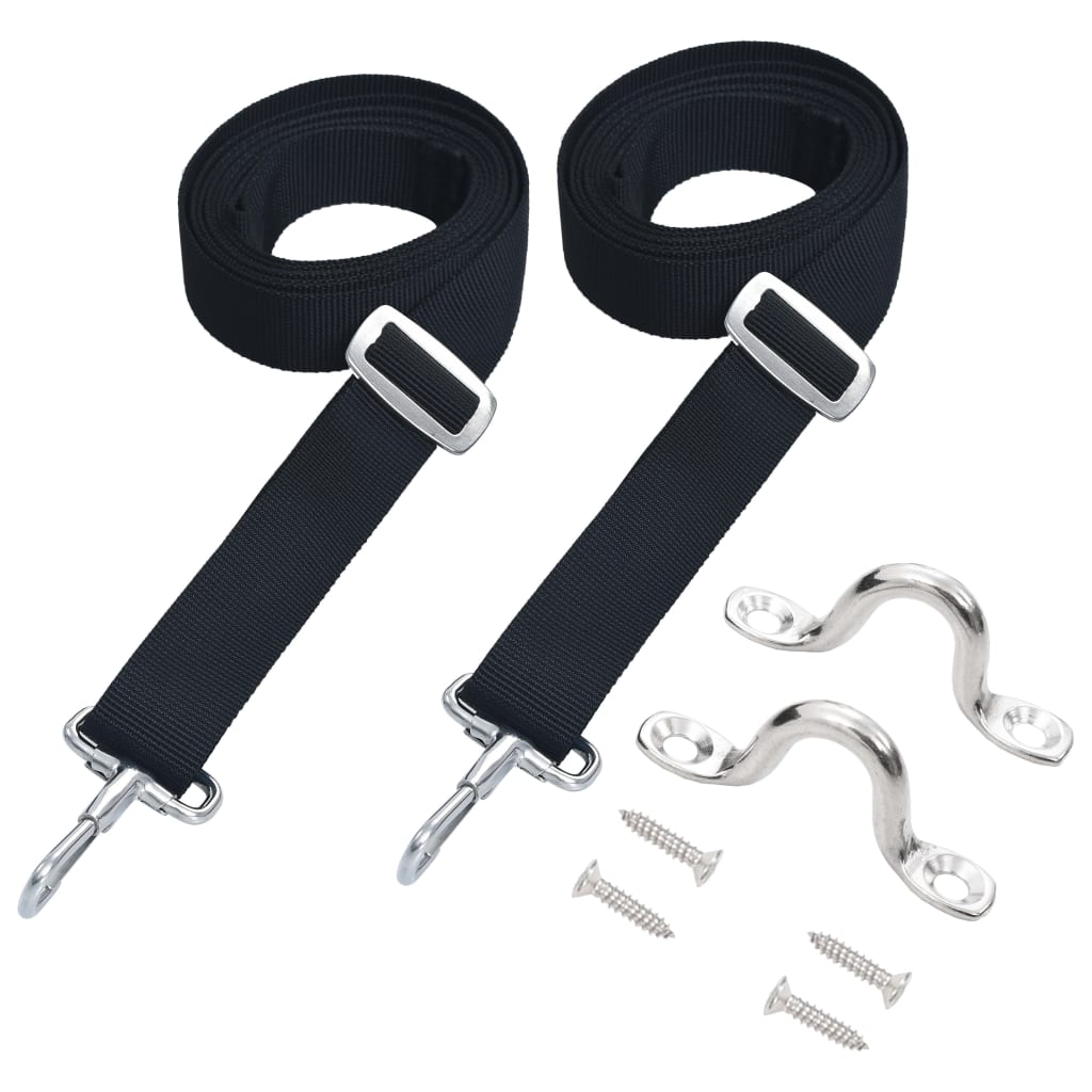 Vidaxl Bimini Top Straps 2 Pcs Fabric And Stainless Steel