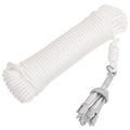 Vidaxl Folding Anchor With Rope Silver 1.5 Lb Malleable Iron