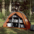 vidaXL Storage Tent 9 Compartments Gray and Orange Waterproof