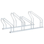 Vidaxl Bicycle Stand For 4 Bikes Floor Freestanding Galvanized Steel