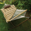 Cotton Rope Hammock, Stand, Pad And Pillow Combination