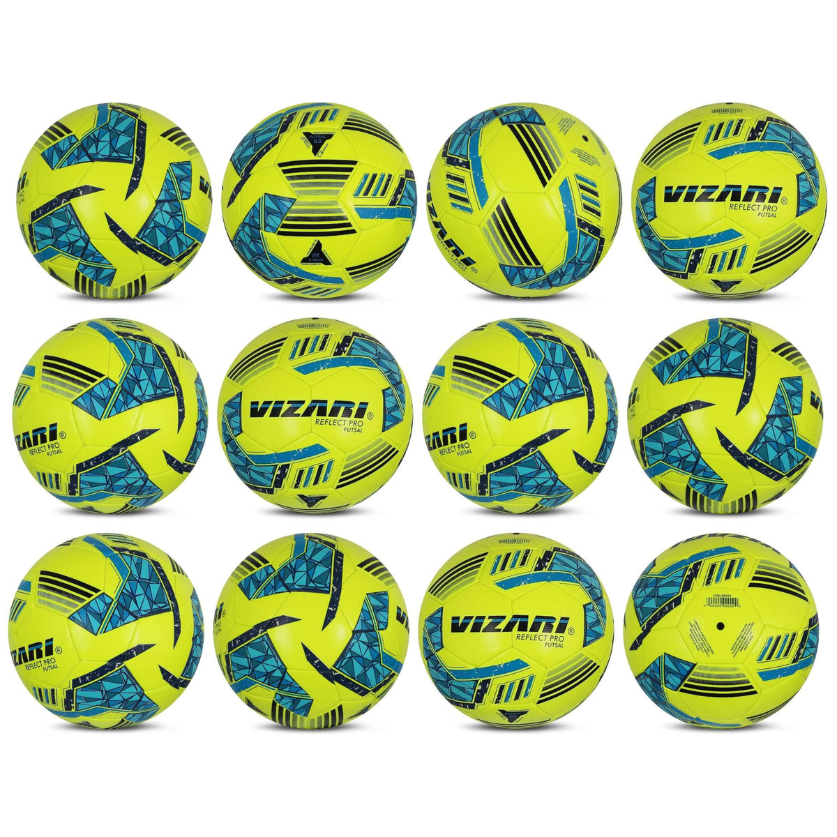 Vizari Reflect Pro Premium Indoor Soccer Ball – Lime Yellow