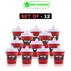 RedCupLiving 8oz Unbreakable Toddler Sippy Cup, BPA-Free, Leak-Proof, 2-Pack