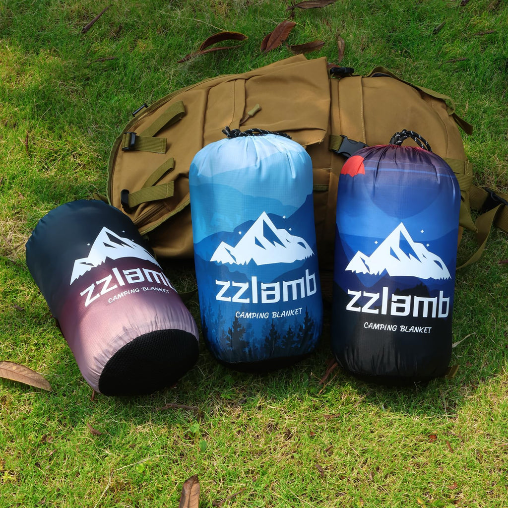 Zzlamb Down Camping Blanket,Outdoor Travel Camp Quilt,Warm & Lightweight Camping Essential Packable For Sleeping,Backpacking,Pic