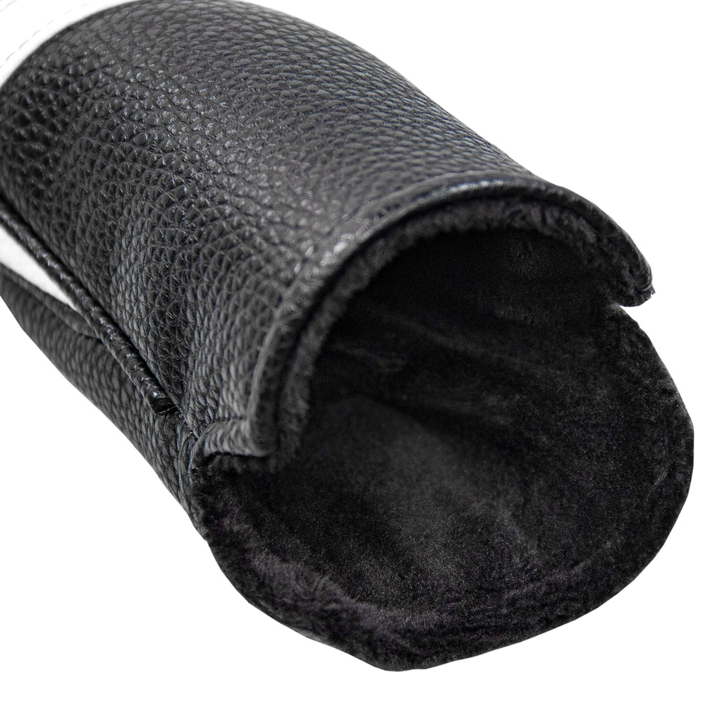 Proactive Sports Vintage Golf Club Head Covers For Hybrids| X Hybrid Headcover | Classic Leather Look | Black/White
