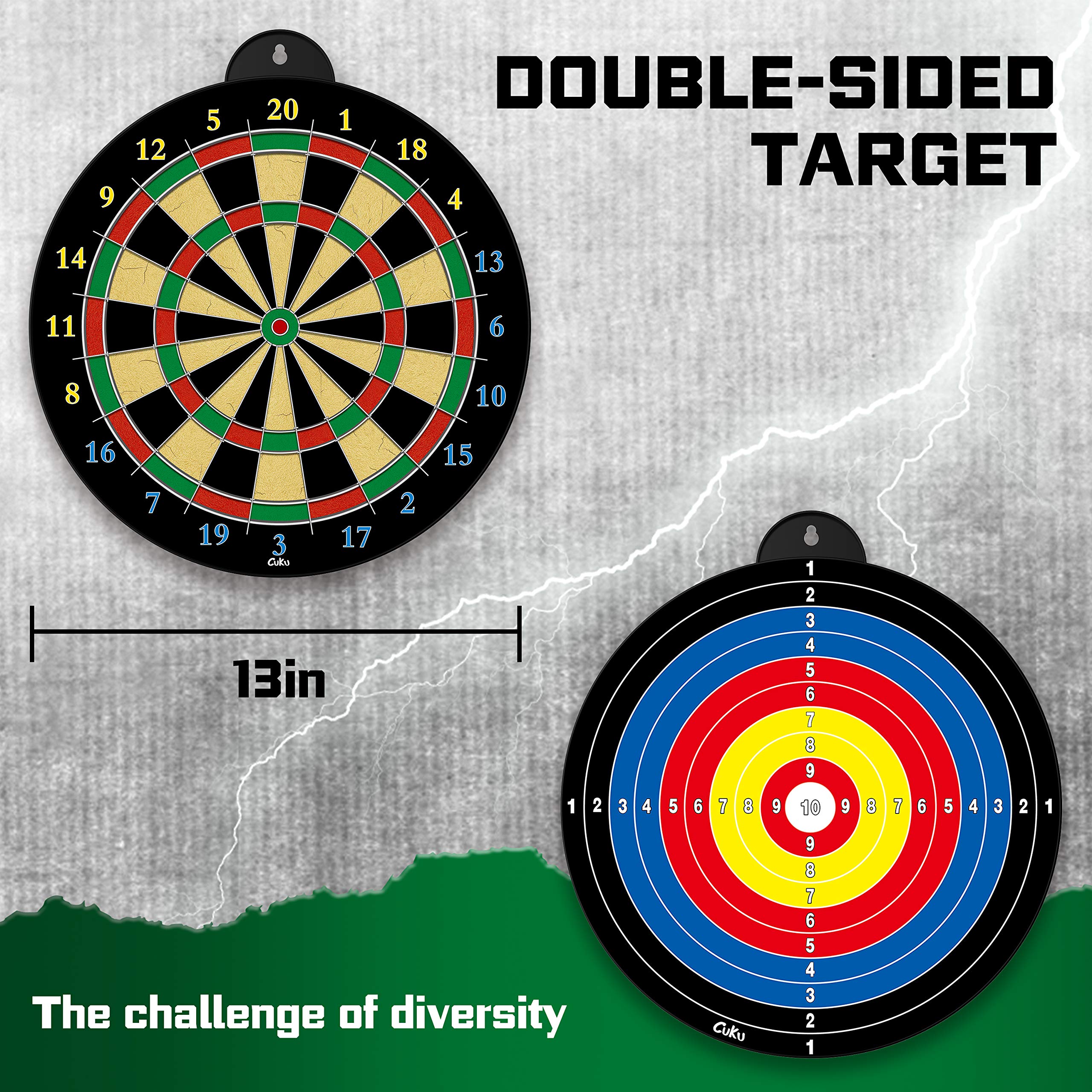 Magnetic Dart Board - 12Pcs Magnetic Darts (Red Green Yellow) - Excellent Indoor Game And Party Games - Magnetic Dart Board Toys