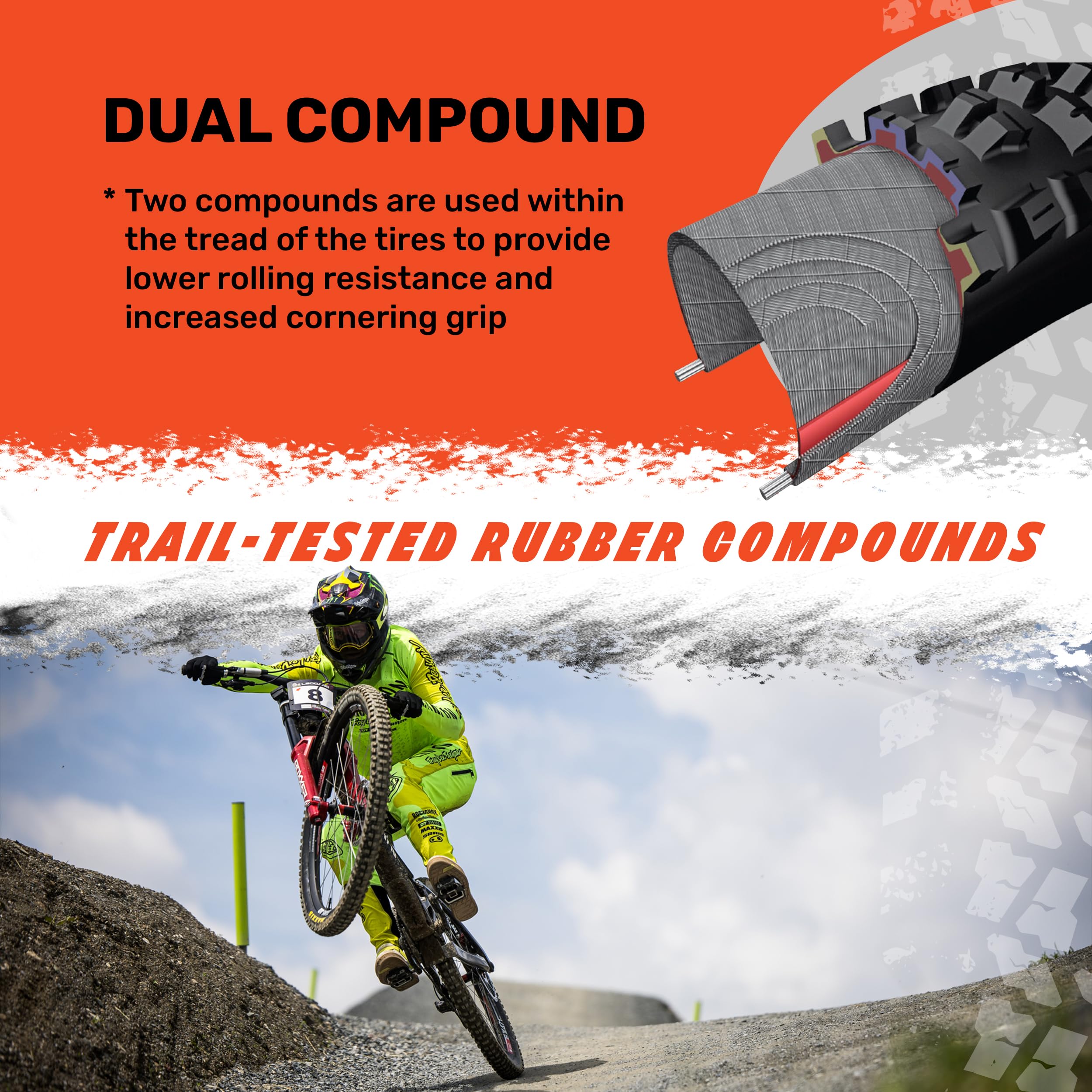 Maxxis Aggressor Exo/Tr Tire (Black, 27.5''X2.50 (2 Pack))