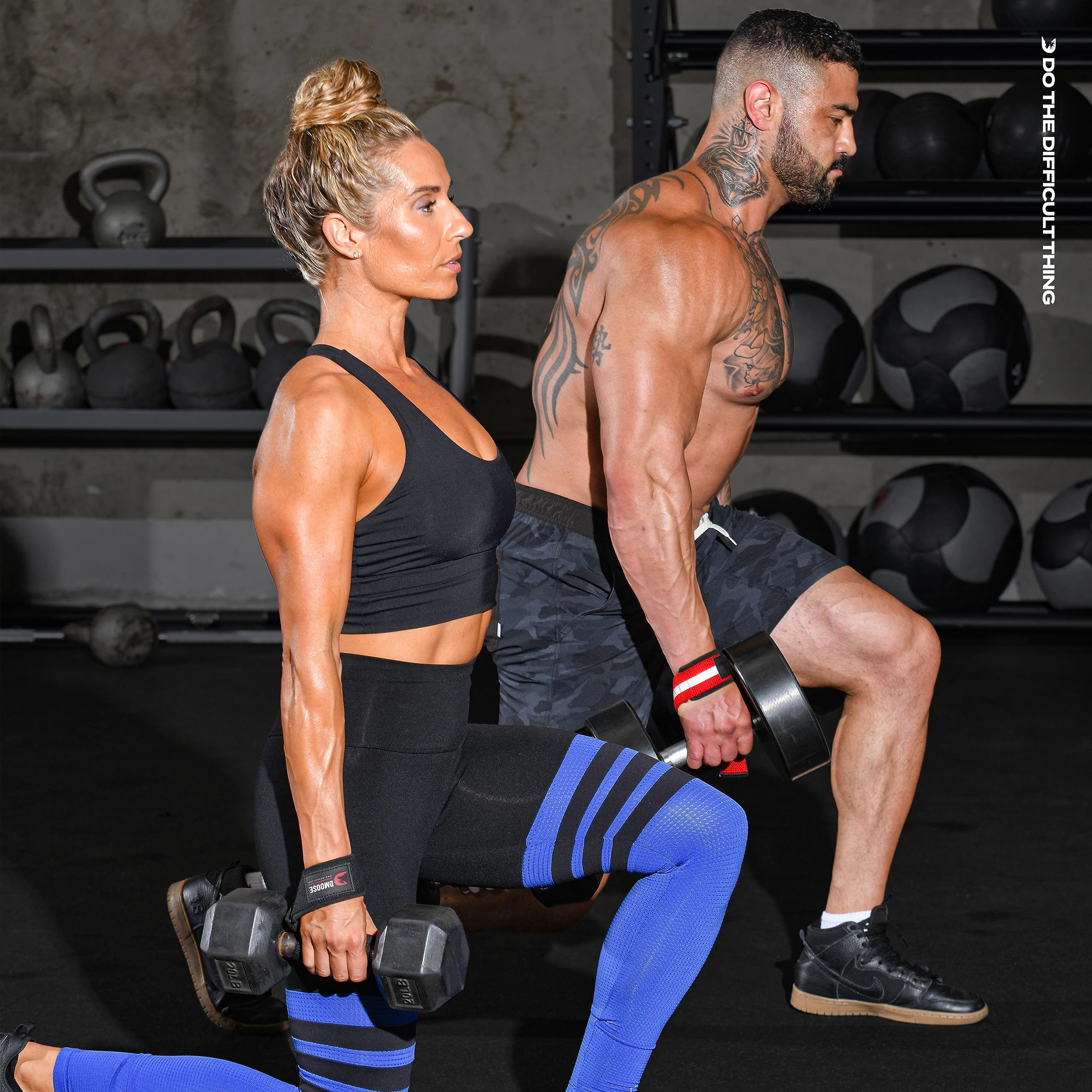 Dmoose Wrist Straps For Weightlifting, Perfect For Gym Workouts, Deadlifts, And Powerlifting, Workout & Hand Wraps For Men & Wom