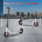 MAXSHOT Electric Scooter Adults & Big Kids, 350W Powerful Motor, Top Speed 12/16/19MPH, 12/16/21Miles Range, 8.5 Solid Tires Fol