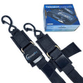 Wavesrx Boat & Pontoon Trailer Transom Straps (2Pk)  48'' Marine Tie Downs Adjustable Safety Straps  Outperforms Ratcheting & Re