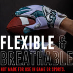 Franklin Sports Philadelphia Eagles Youth Nfl Football Receiver Gloves - Receiver Gloves For Kids - Nfl Team Logos And Silicone