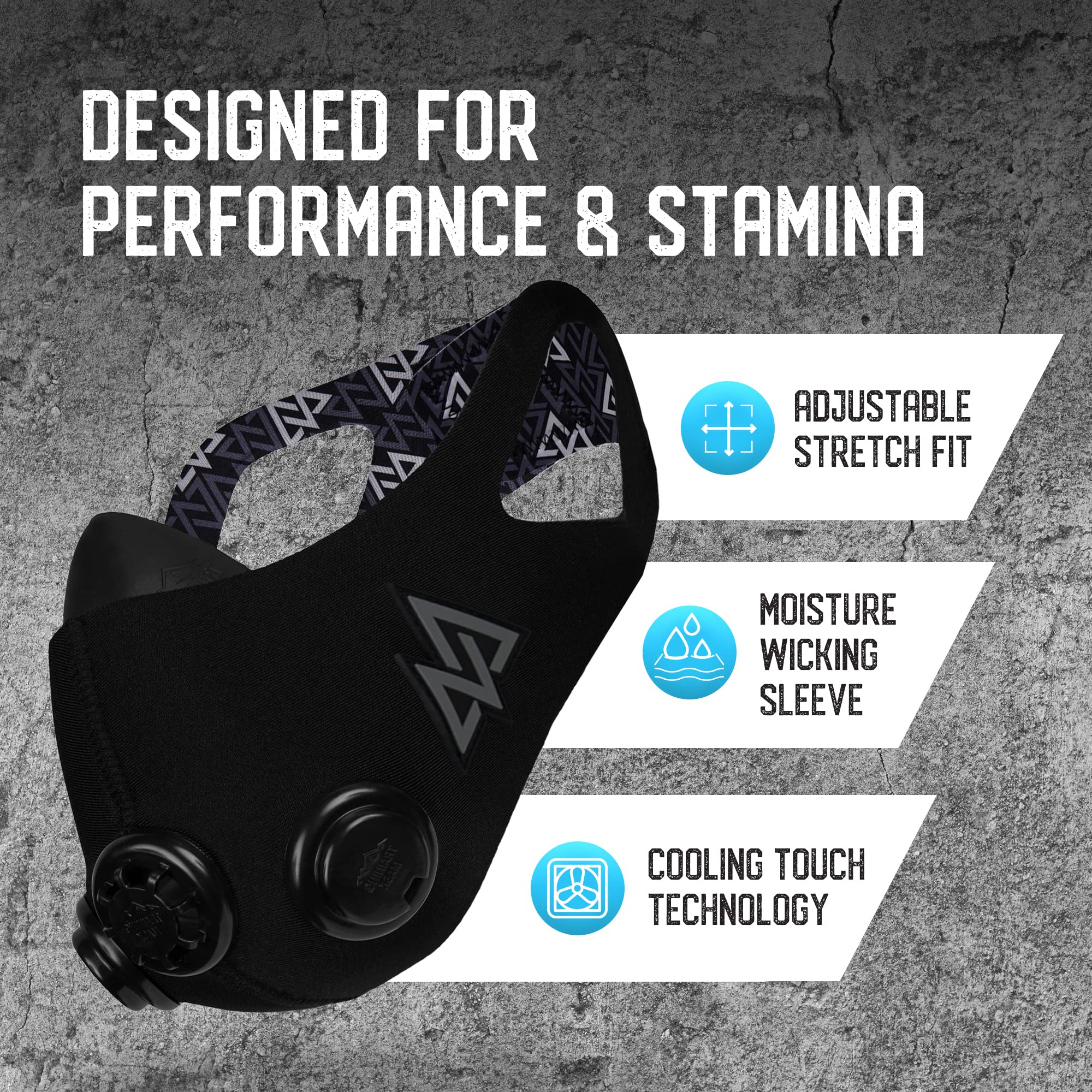 Trainingmask - 2.0 Multi Patened With Clincal Studies - Elevation Training Mask, High Altitude Workout Endurance Mask, Running M