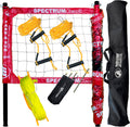 Park & Sun Spectrum Classic Professional Level Volleyball Net System (Red)