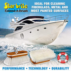 Star Brite Synthetic Wood Brush - Stiff - White , 8''