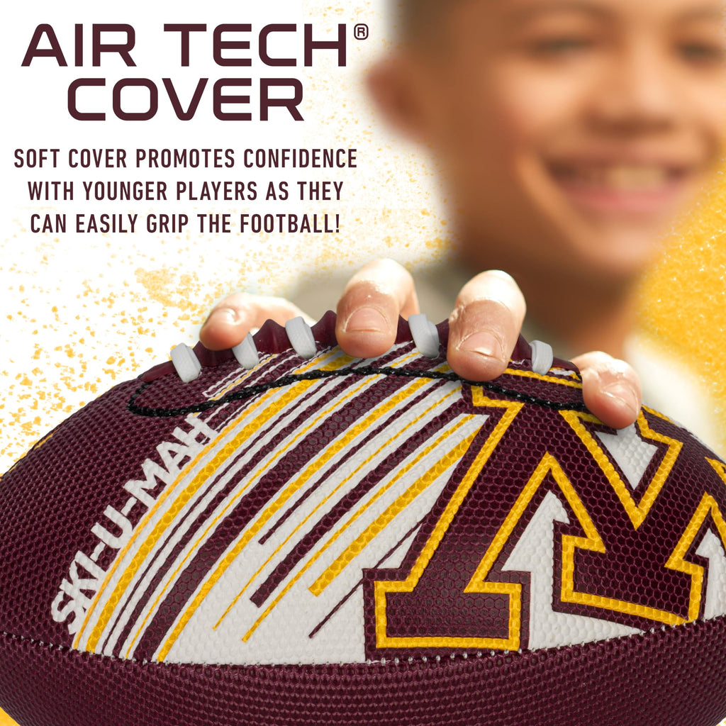 Franklin Sports Minnesota Golden Gophers Foam Football - Youth Mini Football For Kids - 8.5'' Junior Soft Foam Ball - Spacelace