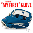 Franklin Sports Mlb Youth Teeball Glove And Ball Set - Kids Texas Rangers Baseball And Teeball Glove And Ball - Perfect First Ki