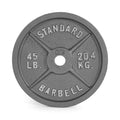 CAP Barbell 45 lb Gray Olympic Weight Plate, Single