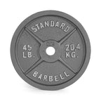 CAP Barbell 45 lb Gray Olympic Weight Plate, Single