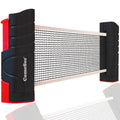 Comesee Retractable Ping Pong Net For Any Table, Table Tennis Nets And Posts Equipment For Replacement (Black)