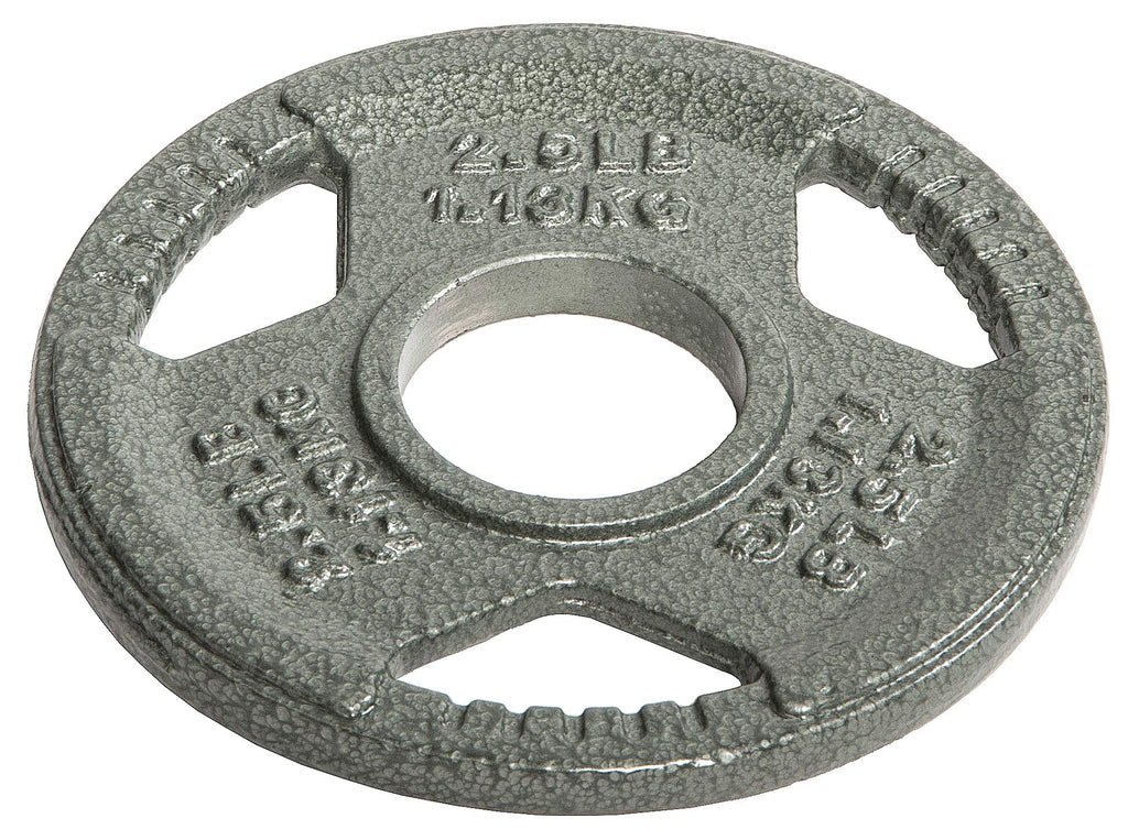 Balancefrom Olympic 2-Inch Cast Iron Plate Weight Plate For Strength Training And Weightlifting, 2.5-Pound, Single