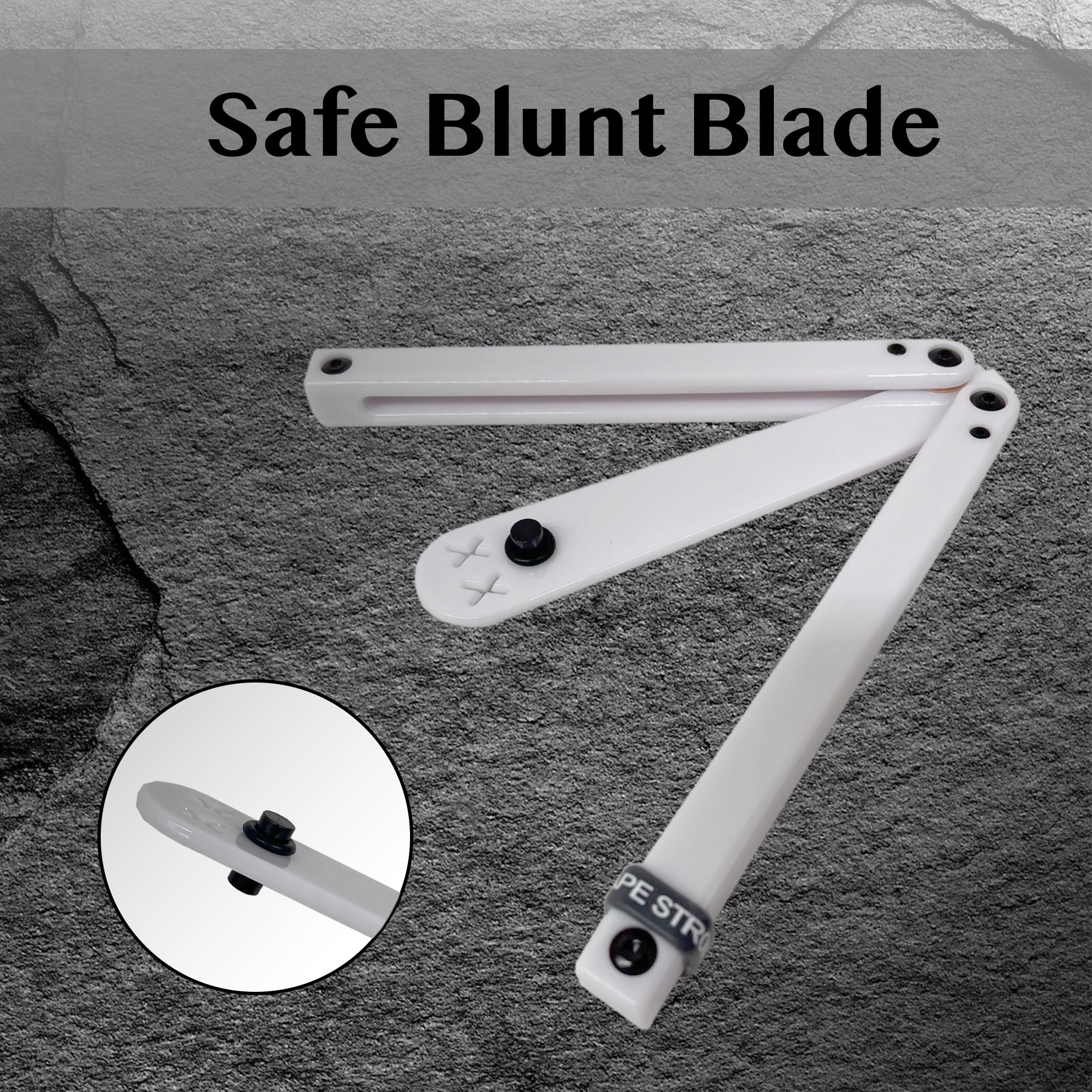 Larqety Foldable Plastic Tool, Sturdy And Lightweight, Excellent Balance, Practice Tool For Beginners (White)