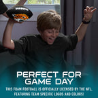 Franklin Sports Nfl Jacksonville Jaguars Football - Kids Foam Football - Soft Football - Mini Size - Perfect For Gameday - 8.5''