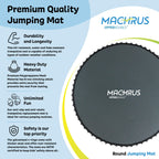Upper Bounce Machrus Trampoline Replacement Mat 7.5Ft 8Ft 10Ft 11Ft 12Ft 13Ft 14Ft 15Ft 16Ft With V-Rings - Uv & Water Resistant