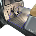 Xtreme Golf Cart Mats, Diamond Rubber Floor Mat Liner for 2026 Club Car Tempo & Onward Models (Blue Trim)