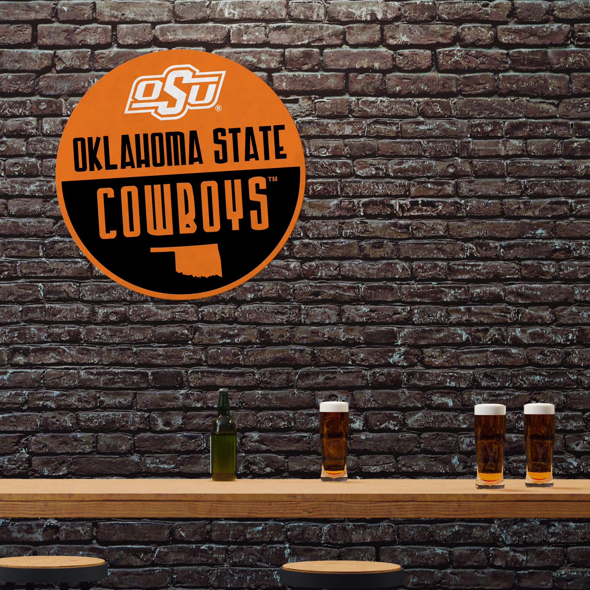 Rico Industries Ncaa Oklahoma State Cowboys Classic Shape Cut Pennant - Home And Living Room D  Cor - Soft Felt Ez To Hang