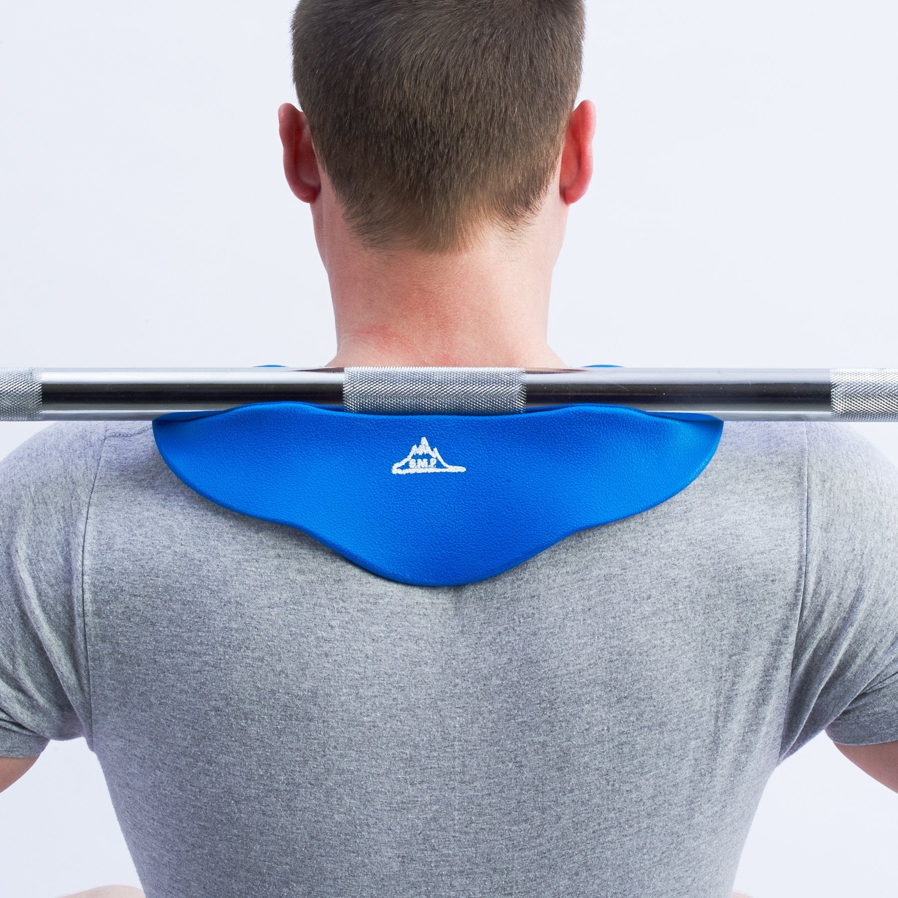 Black Mountain Products Professional Stabilizing Squat Pad For Weight Lifting Bar, Blue
