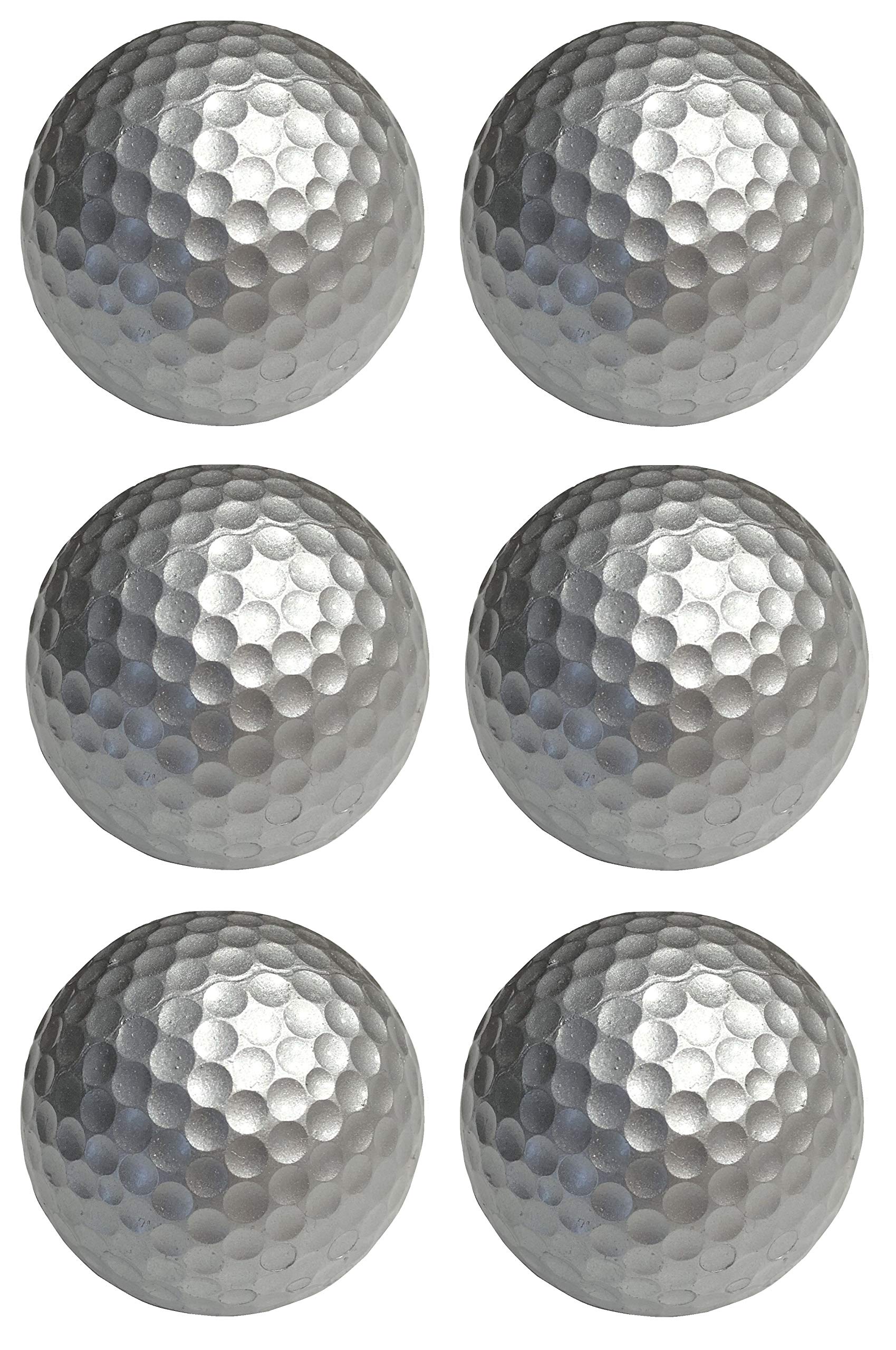 Infusion Miniature Golf Balls, Silver Mini Golf Balls
