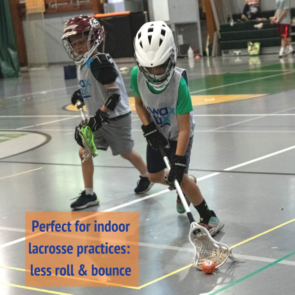Swax Lax Lacrosse Training Ball - Indoor Outdoor Practice Less Bounce & Rebounds (1 Tiger)