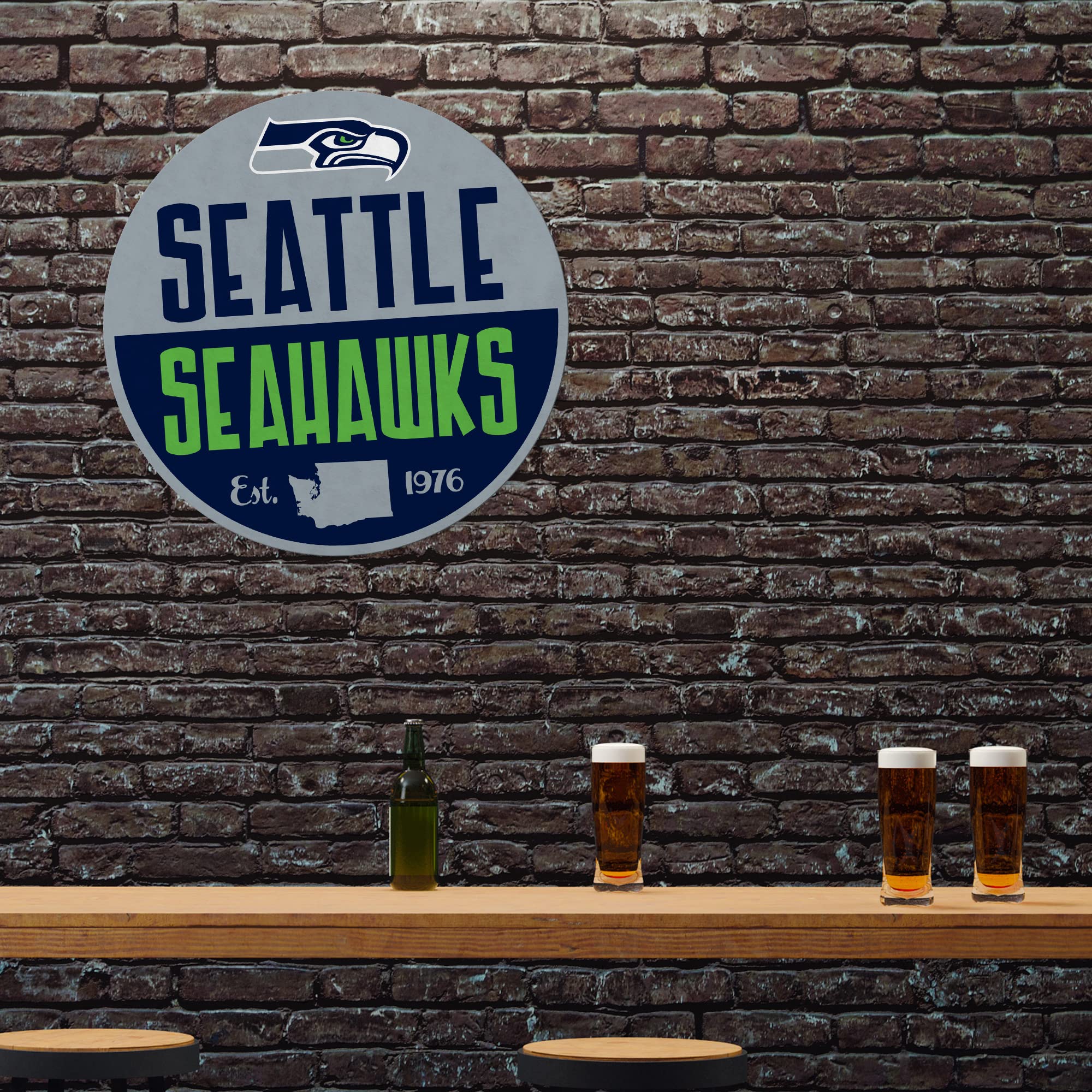 Rico Industries Nfl Football Seattle Seahawks Classic Shape Cut Pennant - Home And Living Room D  Cor - Soft Felt Ez To Hang