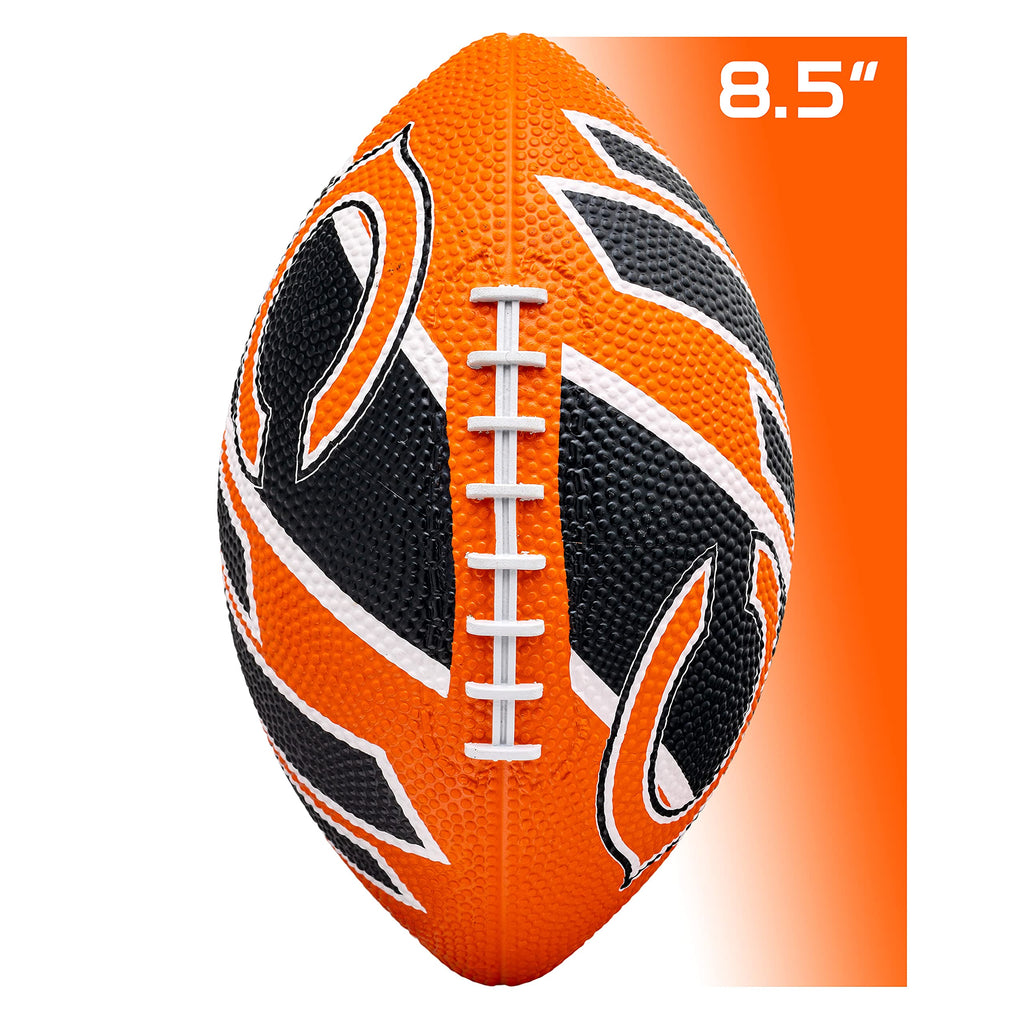 Franklin Sports NFL Chicago Bears Football - Youth Football - Mini 8.5 Rubber Ball - Perfect for Kids - Team Logos and Colors