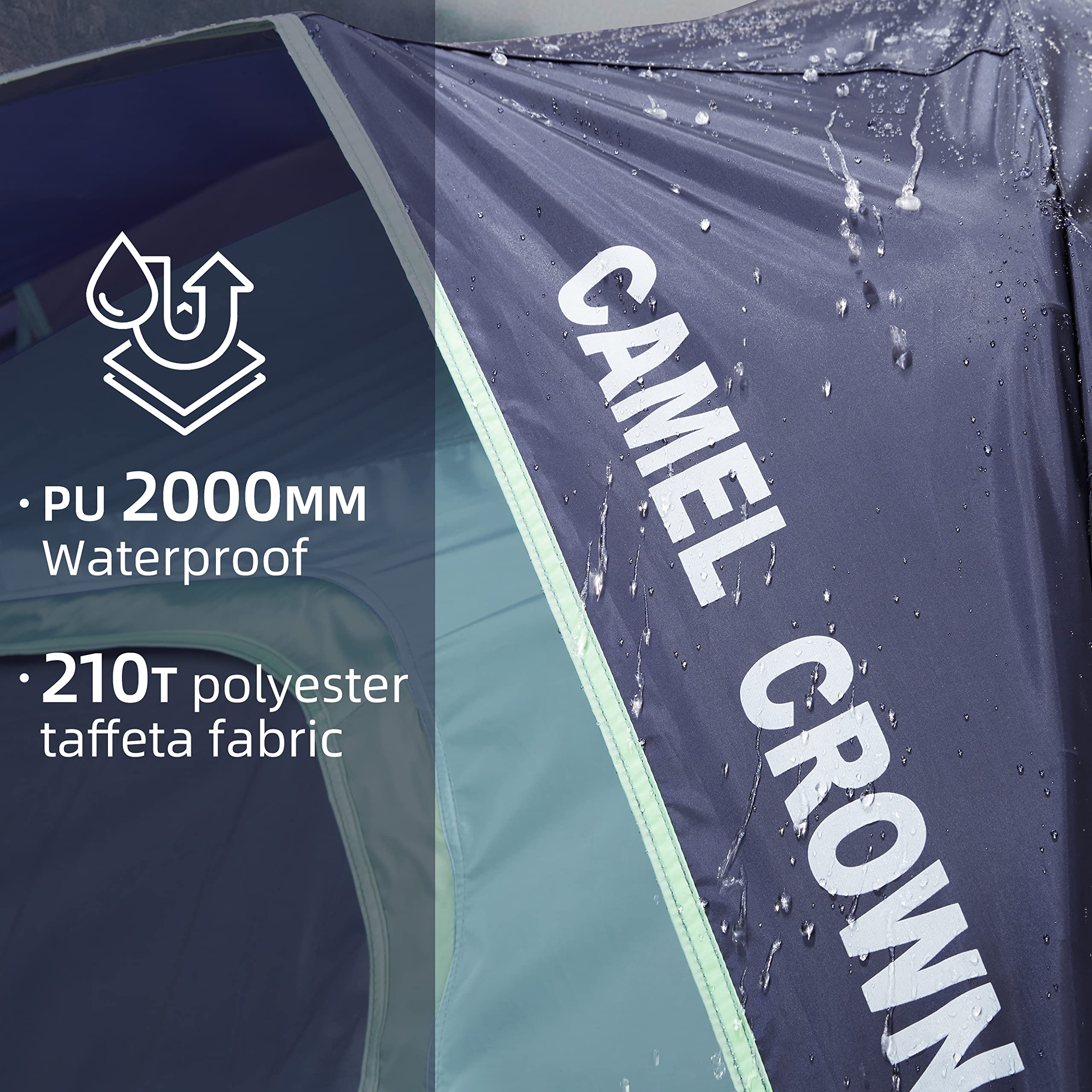 Camel Crown Tents For Camping 4/8 Person Waterproof Quick Setup Folding Outdoor Backpacking Tents 4 People Family Hiking