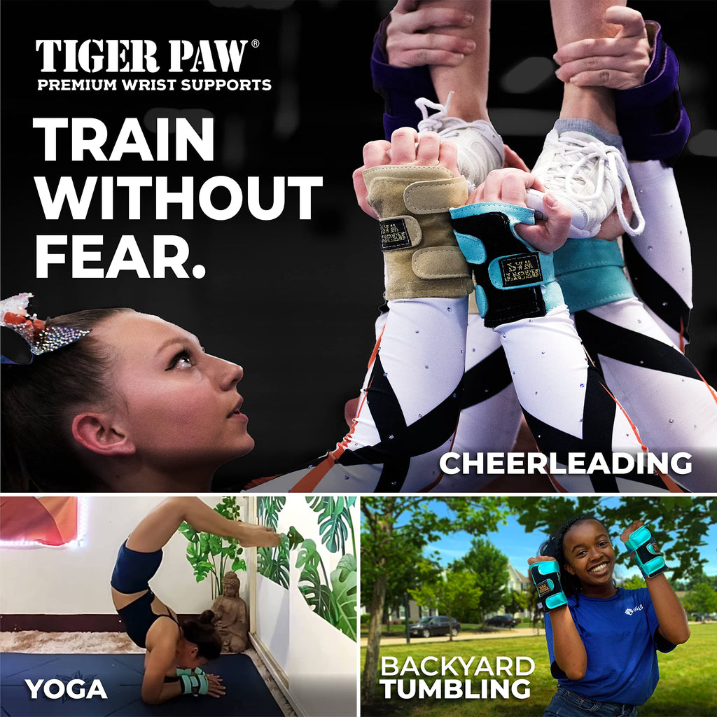 Tiger Paw Authentic Gymnastics Wrist Supports (Sold In Pairs)- Original Competition-Grade Gymnastics Wrist Guards, Wrist Support