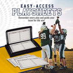 Gsm Brands Quarterback (Qb) Play Wristband - Youth Size - Pro Football Armband Playbook - 20 Pack (Black)