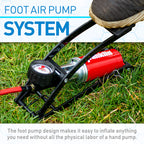 Franklin Sports Air Pump With High-Pressure Foot Pedal For Sports Balls, Bikes, Inflatables And More - Compact And Heavy Duty