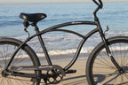 Firmstrong Urban Man Beach Cruiser Bike, Men'S Single Speed Hybrid Bicycle, 26 Inch Wheels, Aluminum, Matte Black