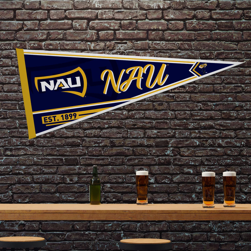 Rico Industries Ncaa Northern Arizona Lumberjacks Classic 12'' X 30'' Felt Wall D  Cor Pennant - Great For Home/Bed Room/Man Cav