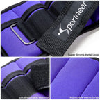 Sportneer Adjustable Ankle Weights For Women & Men,Durable Ankle Wrist Arm Leg Weights Strap For Fitness, Exercise, Walking, Jog