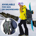 Unigear Ski Boot Bag, 50L Ski Boot Travel Backpack For Ski Helmet, Goggles, Gloves, Skis, Snowboard & Accessories (Gray)
