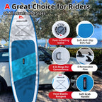 Abahub Inflatable Sup, Wide 106'' X 31'' X 6'' Isup, Standup Paddleboard With Adjustable Carbon Fiber Paddle, Kayak Seat, For Yo