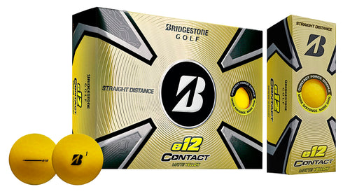 2023 Bridgestone Golf E12 Contact Golf Balls, Yellow