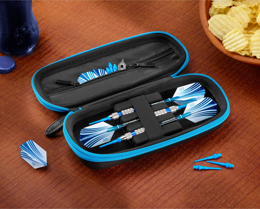 Casemaster Warden Dart Case, Blue Zipper