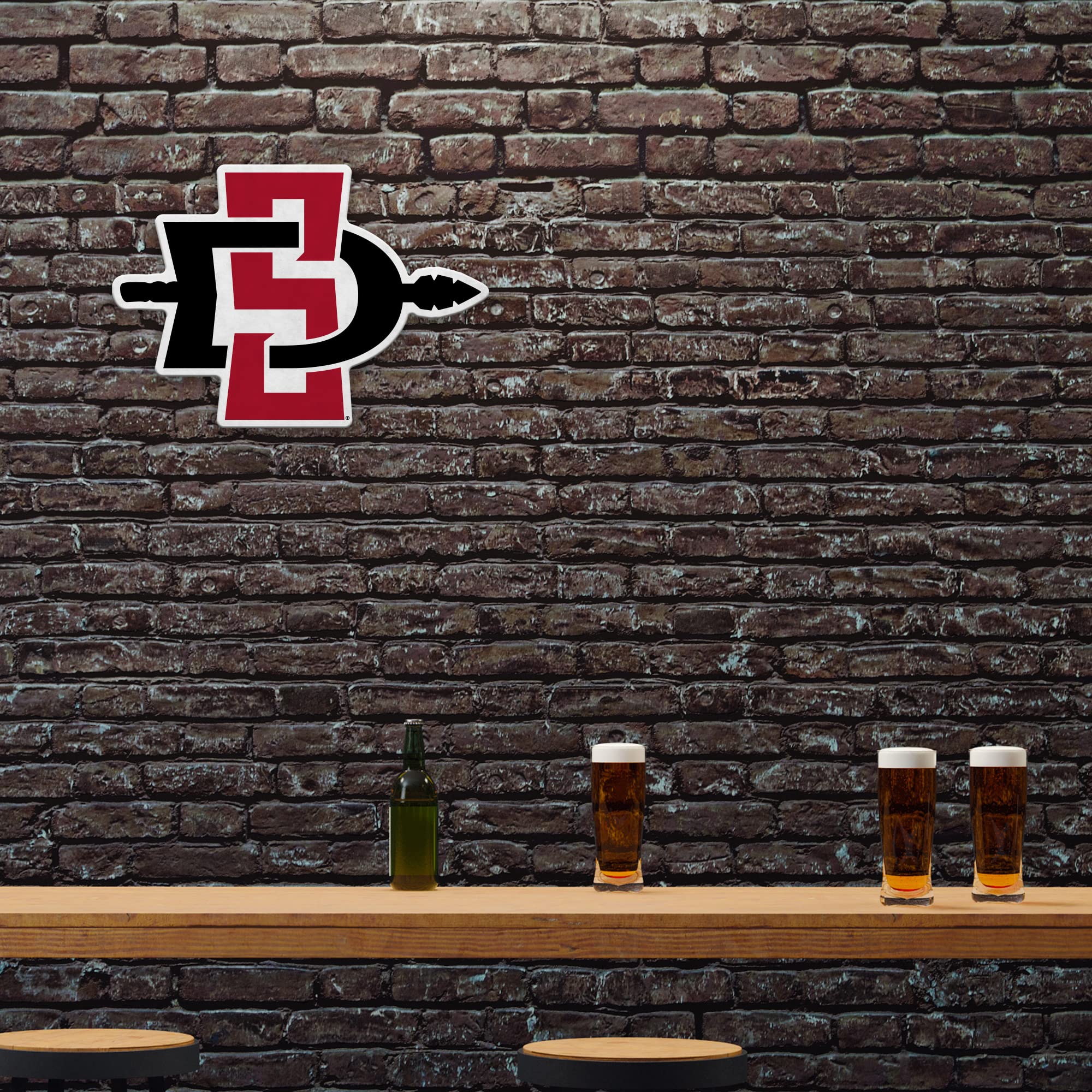 Rico Industries Ncaa San Diego State Aztecs - Sdsu Primary Shape Cut Pennant - Home And Living Room D  Cor - Soft Felt Ez To Han