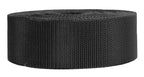 Strapworks Heavyweight Polypropylene Webbing - Heavy Duty Poly Strapping For Outdoor Diy Gear Repair, 2 Inch X 25 Yards - Black
