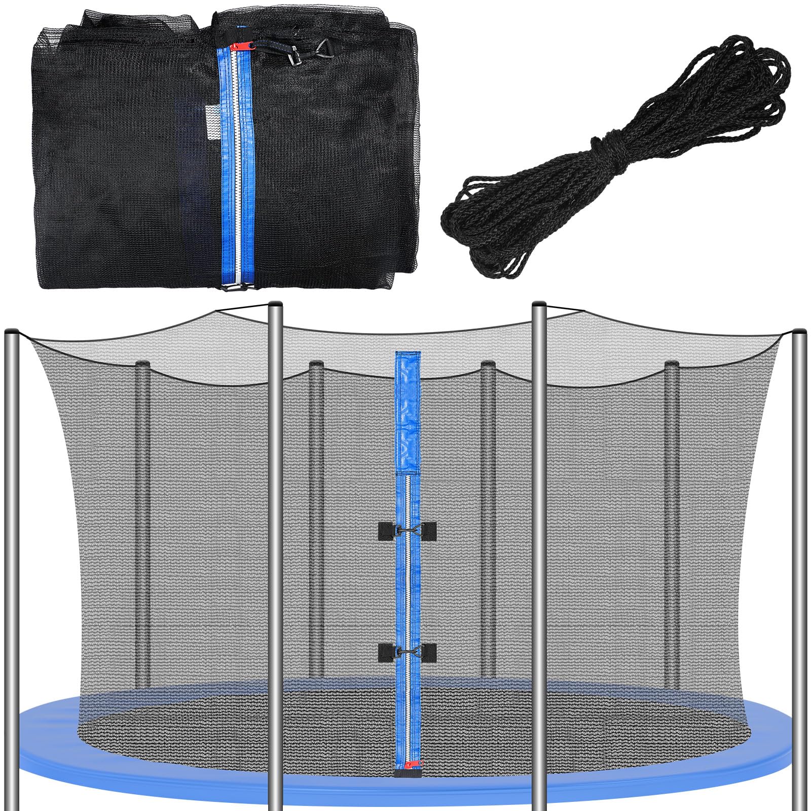 Trampoline Replacement 12 13 14 15 16 Ft Trampoline Safety Net Round Frame Trampolines Enclosure Net Weather Resistant Trampolin