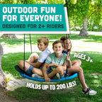 Flying Squirrel Giant Rope Swing - 40'' Saucer Tree Swing- Additions & Replacements For Active Outdoor Play Equipment - Blue