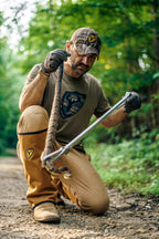 Scentblocker Snake Gaiters - Snake Bite Protection For Hunting, Hiking, Camping, Work For Men And Women (Buckskin, Long)